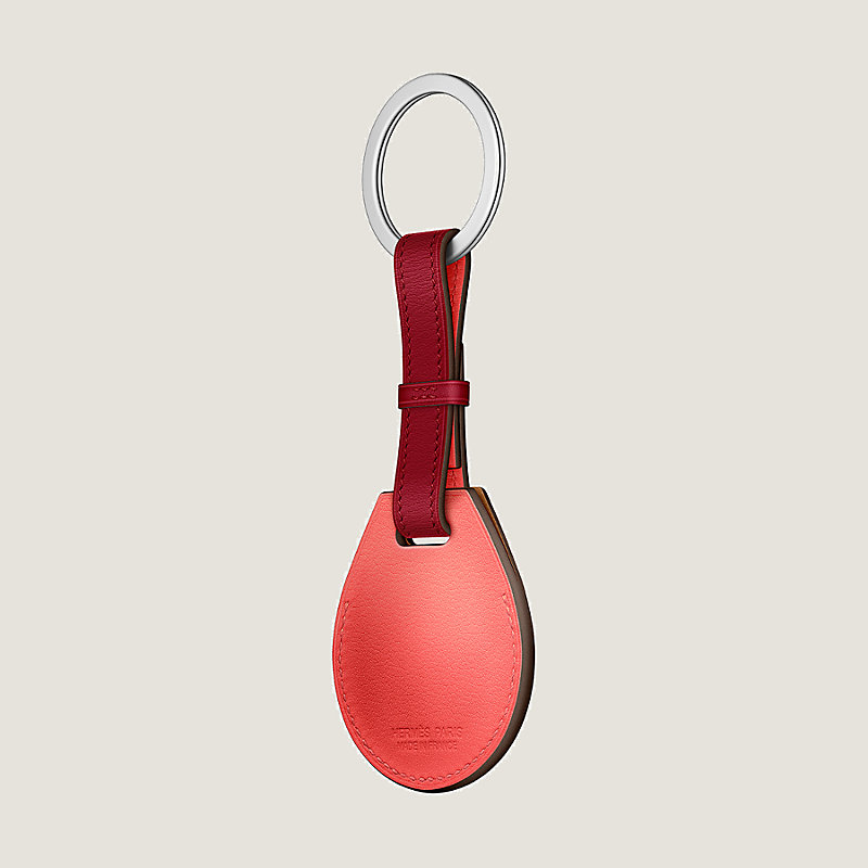 Apple AirTag Hermès bicolor key ring | Hermès UK